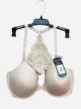 Maidenform Racerback Bra 40D Lace Back Smoothing SmartZone